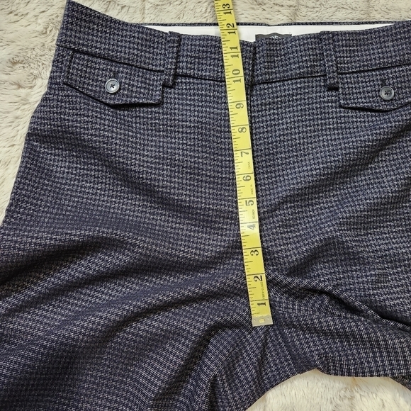 SIZE 8T LOFT Trouser Wool looking Black Grey color High waist dress pant NWT - Picture 11 of 15